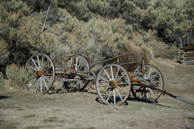 antique wagon frame
